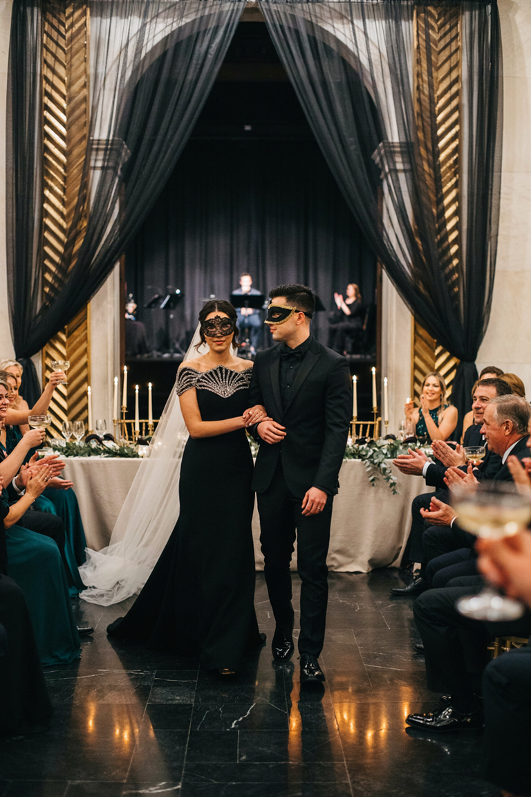 17 New Year’s Eve Wedding Reception Ideas for a Glamorous Midnight Celebration