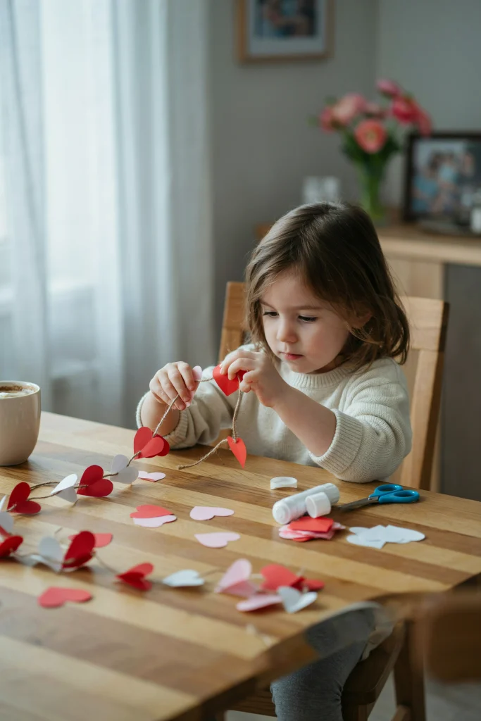 Heart-Shaped Paper Garland