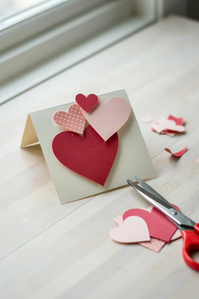 Layered Paper Heart Card