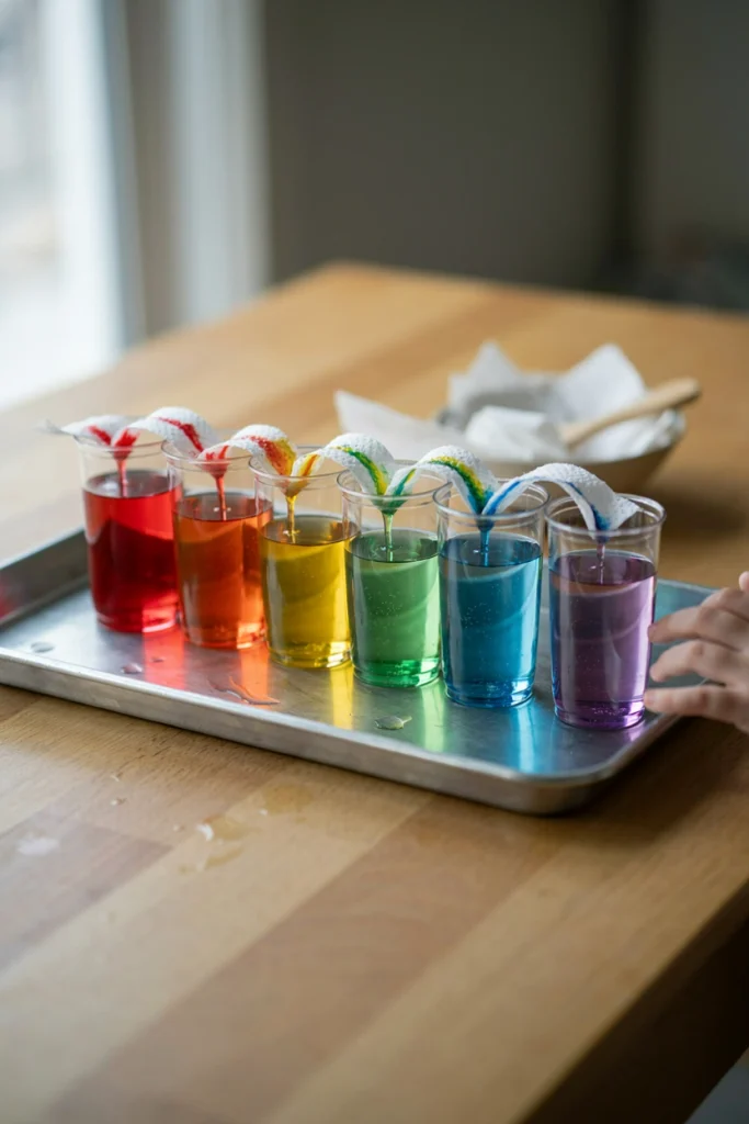 Paper Towel Rainbow Experiment
