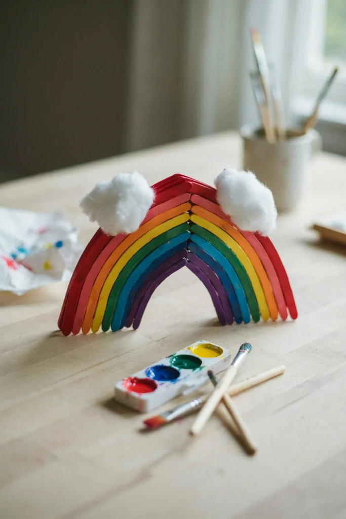 Popsicle Stick Rainbow