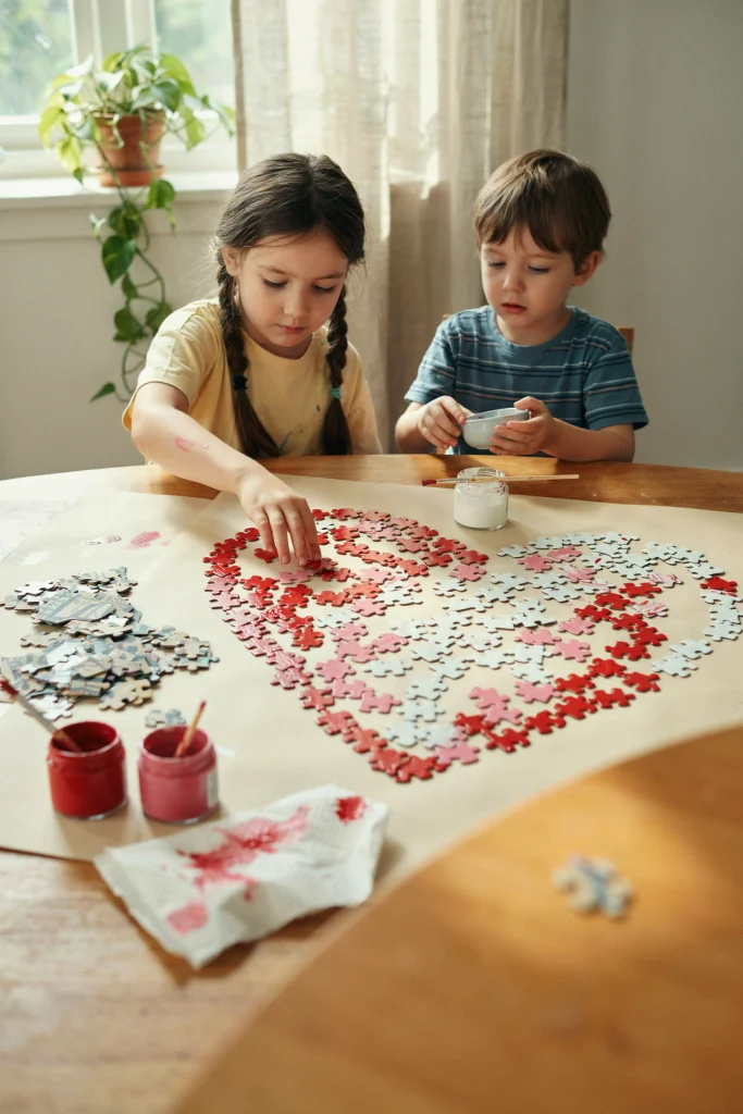 Valentine’s Day Puzzle Hearts