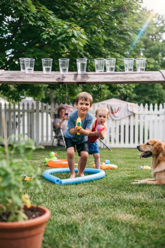 Water Gun Target Practice