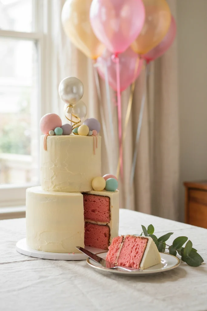 Balloon-Themed Cake