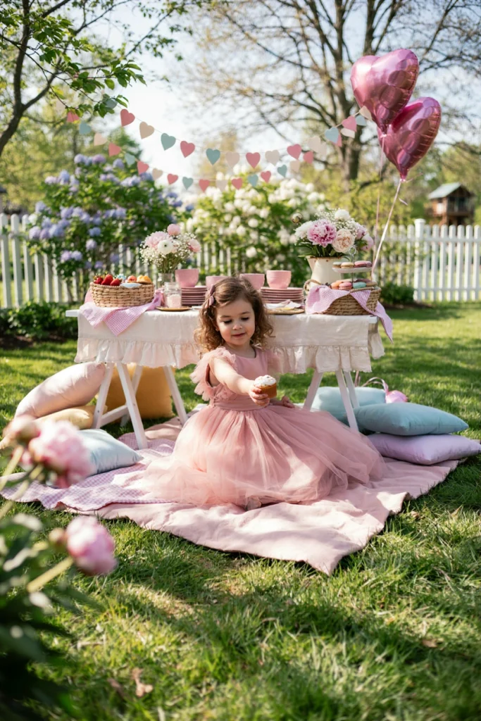 Barbie Picnic Party Setup