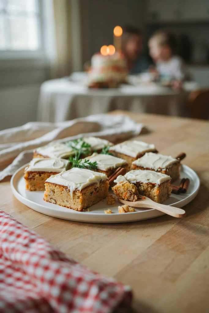 Carrot Cake Blondies with Cream Cheese Frosting