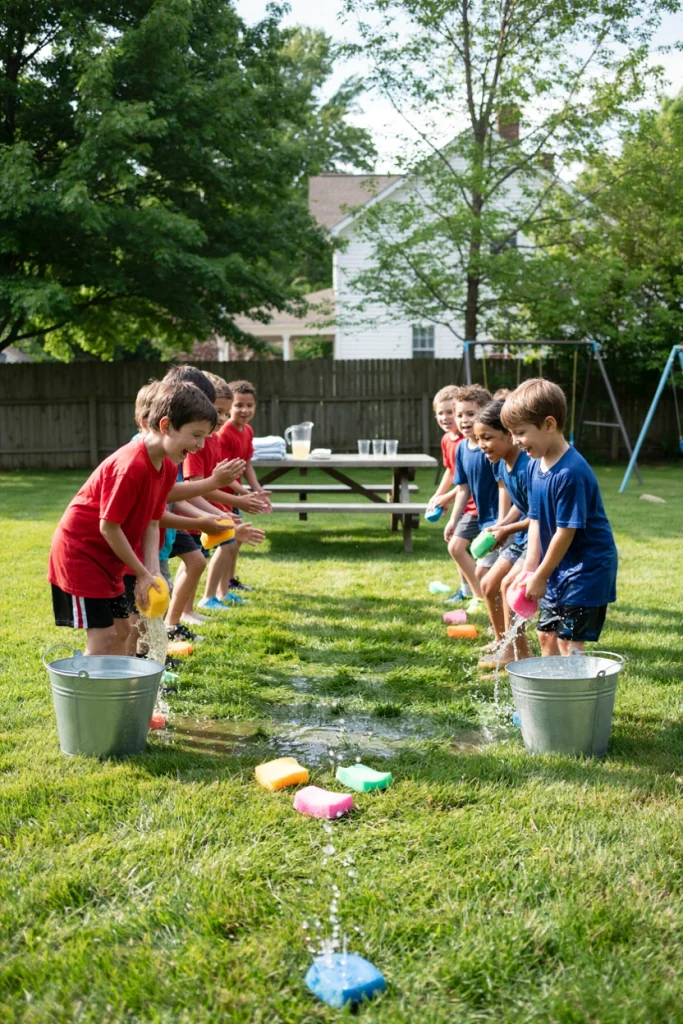 Sponge Relay Race