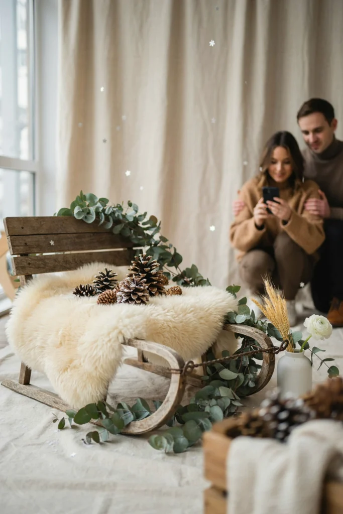 Vintage Sled Photo Prop