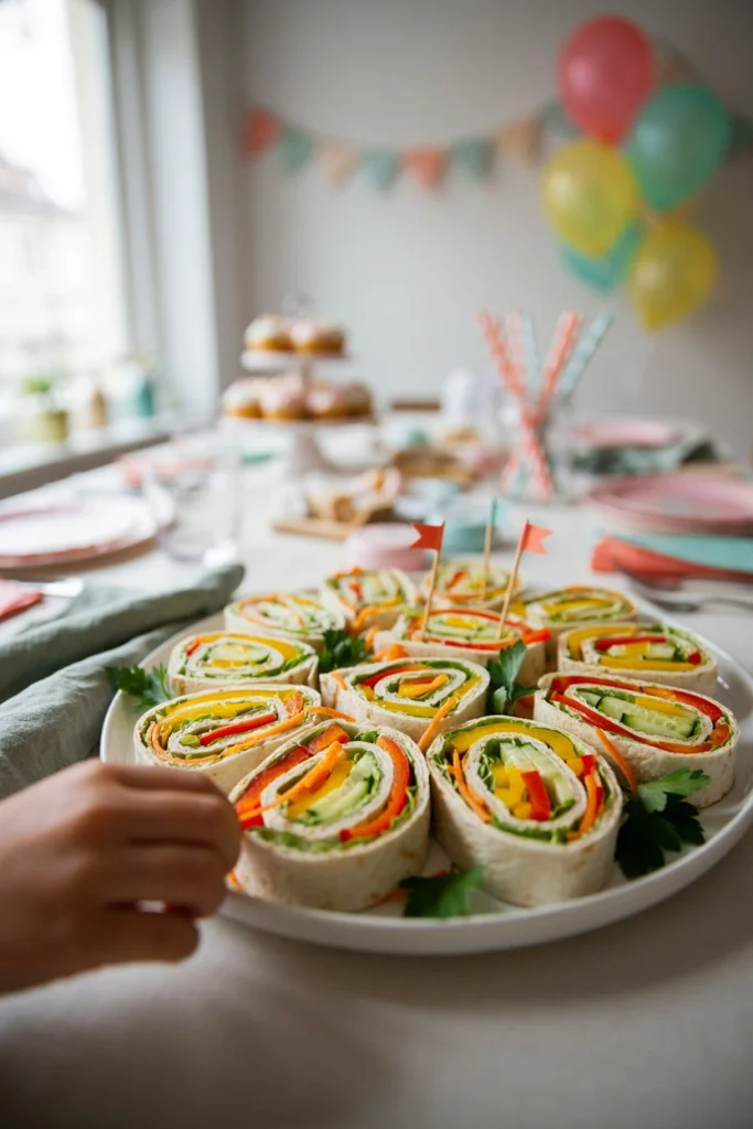 Rainbow Veggie Wraps