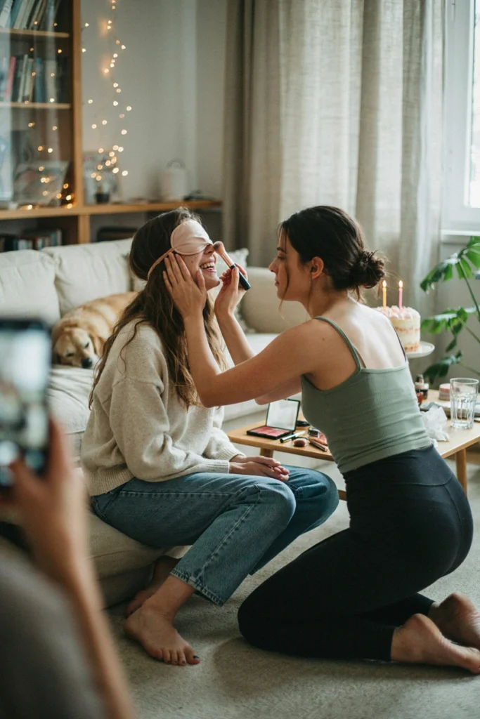 Blindfolded Makeup Challenge