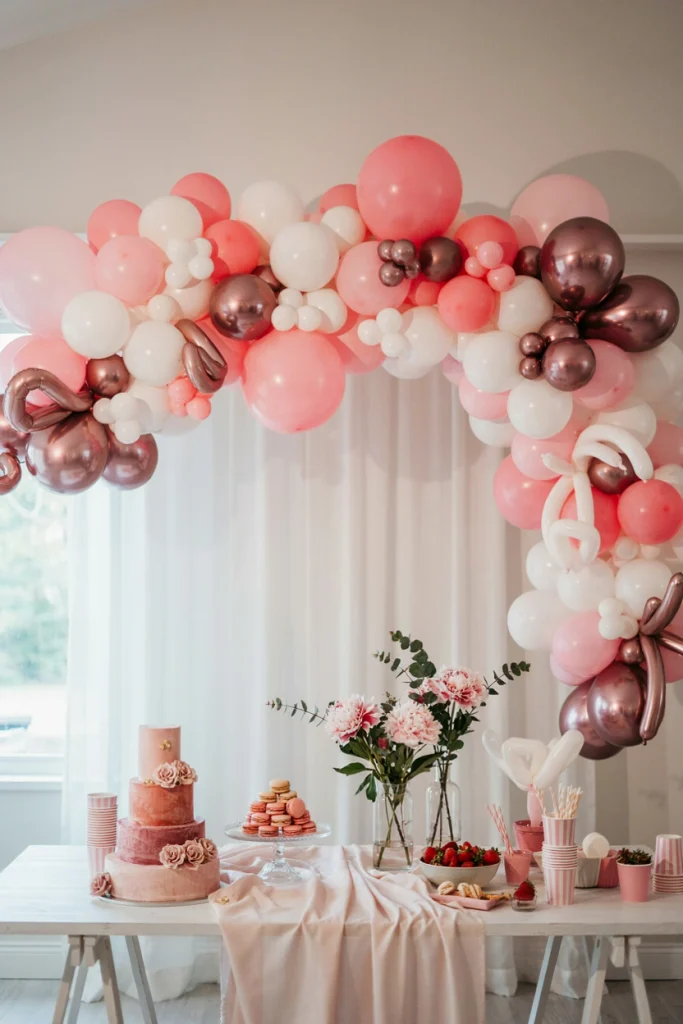 Pink Balloon Garland