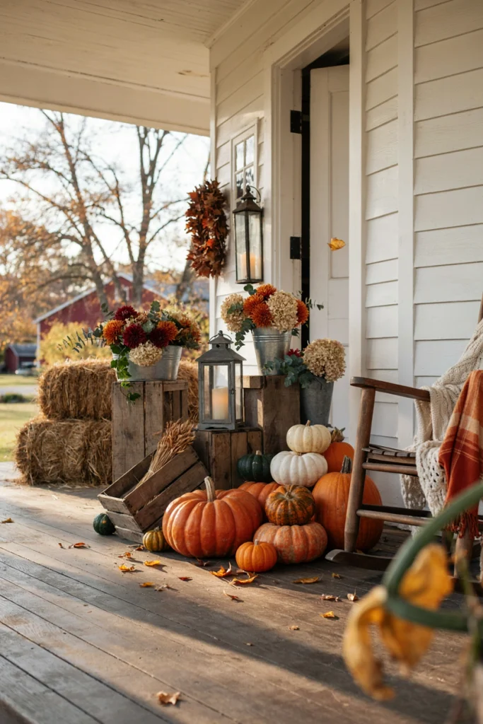 Pumpkin-Filled Entrance