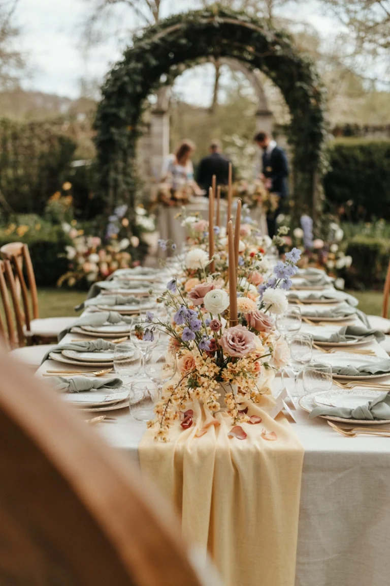 15 Beautiful Spring Wedding Reception Ideas With Pastel Colors and Fresh Flowers