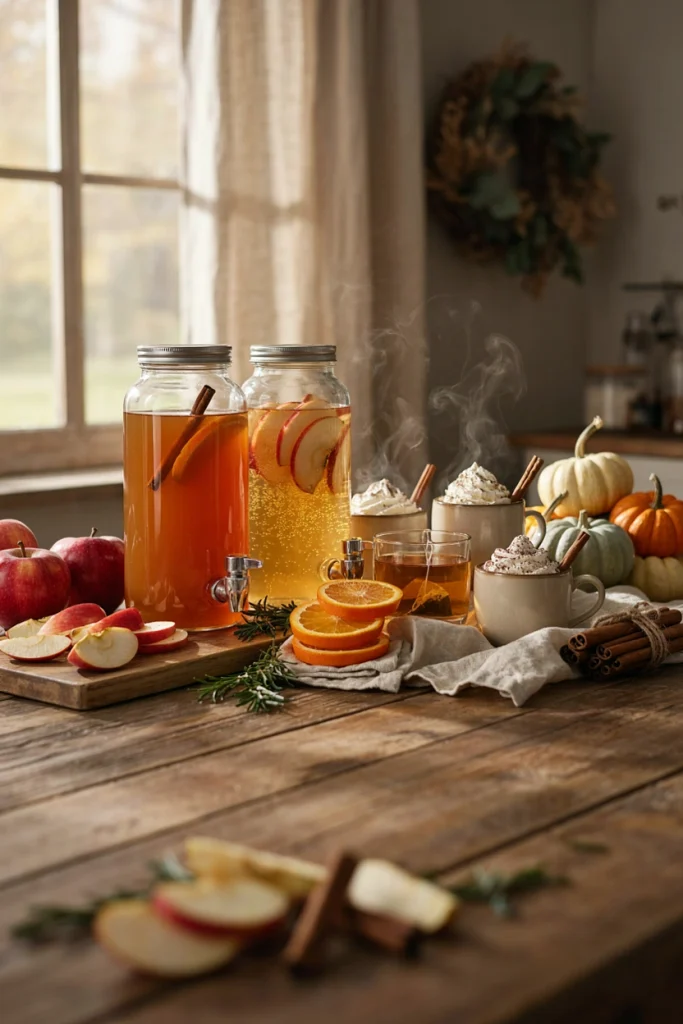Warm Harvest Drink Station