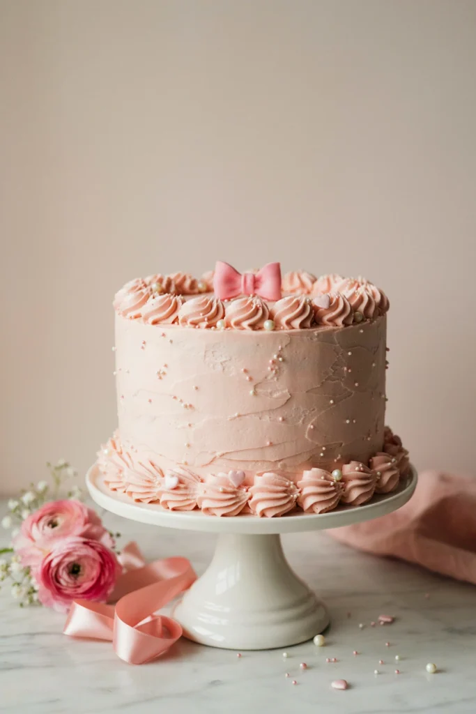 Dreamy Barbie Pink Birthday Cake